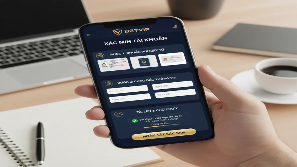 Xác minh tài khoản Betvip